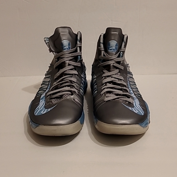 Nike Lunar Hyperdunk 2012 Men's Shoes 524934-008 Gray Blue Basketball Size 11 - Picture 4 of 12